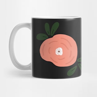 Pink Flower Cute Sticker Mug